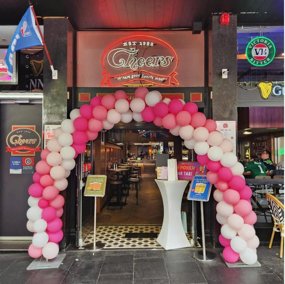 The main bar area at Cheers Sports Bar Sydney, for our 2025 review.