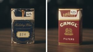 Compare Holiday cigarettes price Australia versus cheap premium Camel import