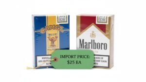 Premium Camel and Marlboro imported cigarettes available as cheap alternatives to high Holiday cigarettes price Australia