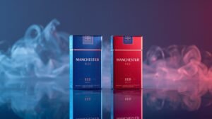 Pack of Manchester Blue cigarettes, the best legal Winfield alternative Australia to save money.